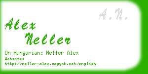 alex neller business card